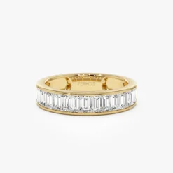 1.55 ctw 14k Channel Setting Baguette Lab Grown Diamond Anniversary Ring - Stella