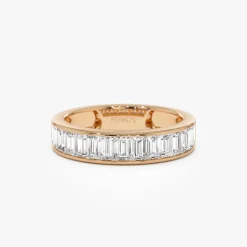 1.55 ctw 14k Channel Setting Baguette Lab Grown Diamond Anniversary Ring - Stella