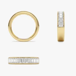 1.55 ctw 14k Channel Setting Baguette Lab Grown Diamond Anniversary Ring - Stella
