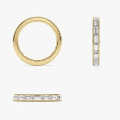 1.6 ctw 14k East to West Setting Full Eternity Baguette Lab Grown Diamond Ring - Layla