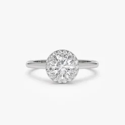 1.20 ctw 14k Halo Setting Round Lab Grown Diamond Engagement Ring - Vivien