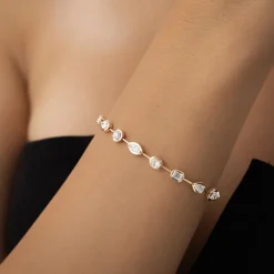 3.25 ctw 14k Mixed Cut Lab Grown Diamond Bar Bracelet - Kimberly