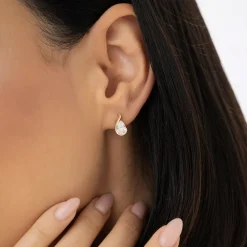 1.50 ctw 14k Pear Shaped Unique Lab Grown Diamond Studs - Eden