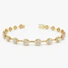 3.60 ctw 14k Round Lab Grown Diamond Bar Bracelet - Larissa