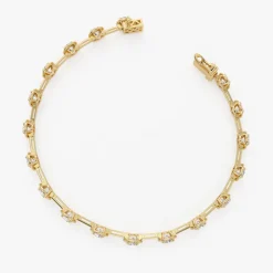 3.60 ctw 14k Round Lab Grown Diamond Bar Bracelet - Larissa