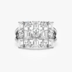 2.15 ctw Multi Shape Lab Grown Diamond Cocktail Ring - June
