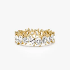 1.85 ctw Multi Shaped Lab Grown Full Eternity Diamond Wedding Ring - Reese