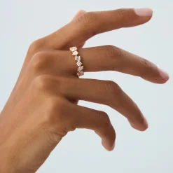 1.85 ctw Multi Shaped Lab Grown Full Eternity Diamond Wedding Ring - Reese