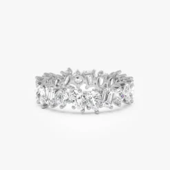 1.85 ctw Multi Shaped Lab Grown Full Eternity Diamond Wedding Ring - Reese