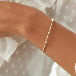 14k 0.50 ctw Diamond Bar Bangle Bracelet