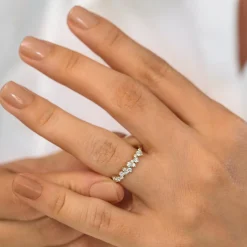 14k Diamond Statement Cluster Ring