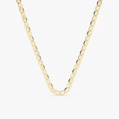 14k 3.5 MM Mariner Chain Link Necklace
