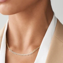 14k 3.5 MM Mariner Chain Link Necklace