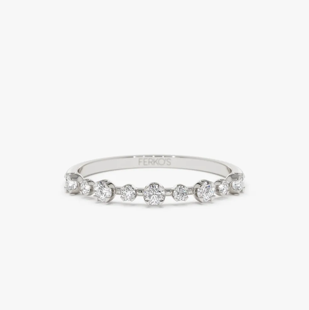 14k 4 Prong Petite Natural Diamond Ring