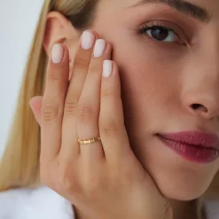 14k Alternating Size Oval Ring