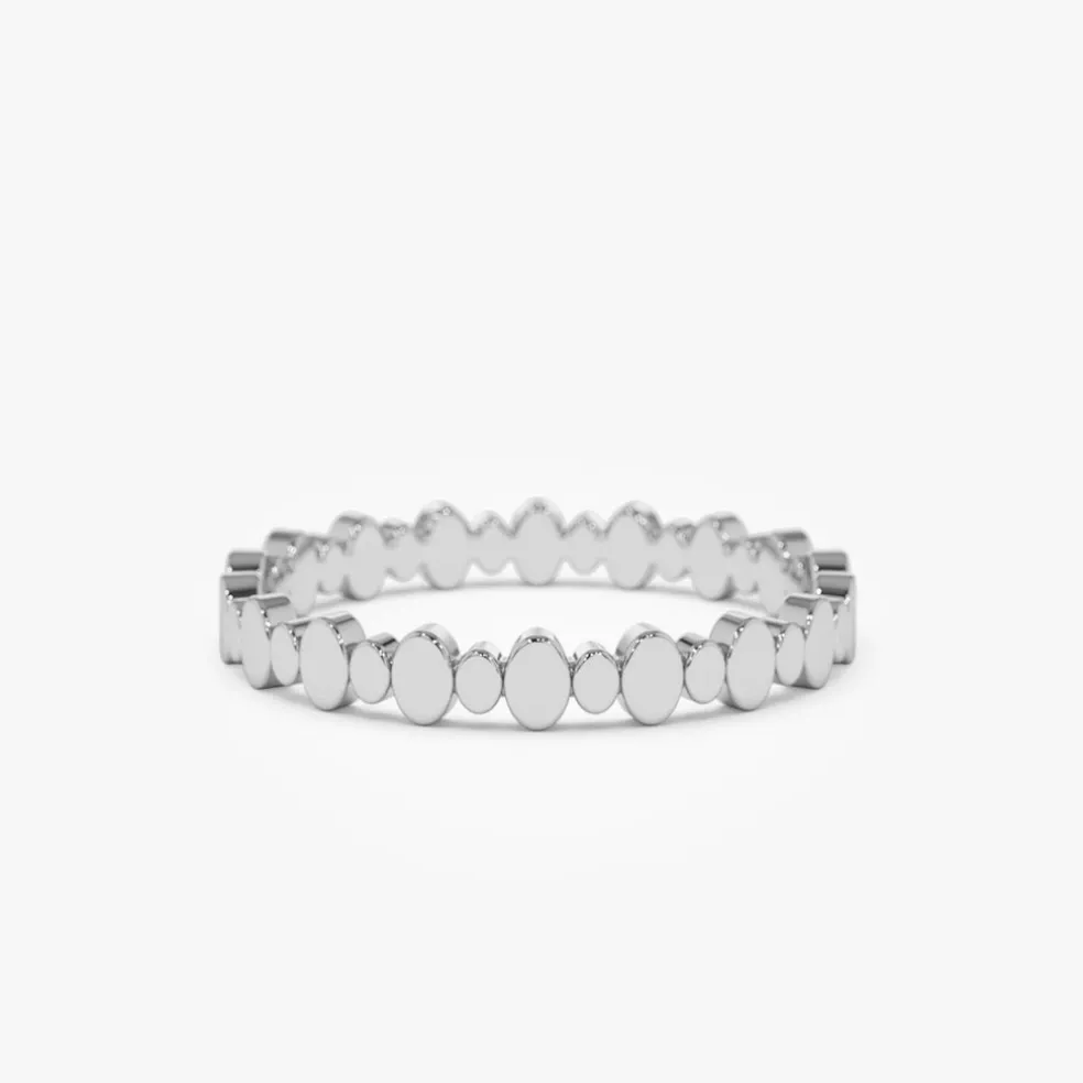 14k Alternating Size Oval Ring