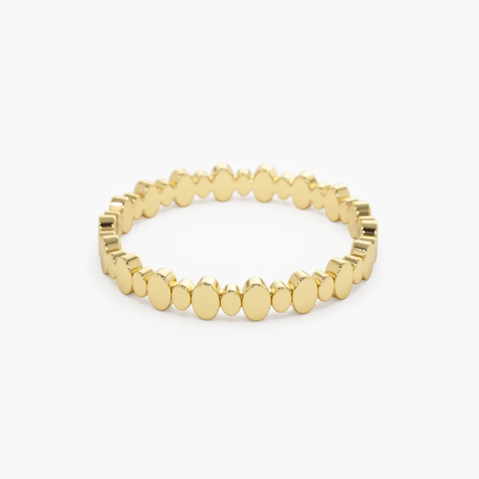14k Alternating Size Oval Ring