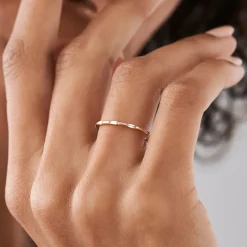 14k Baguette Diamond Dainty Full Eternity