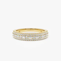 14K Baguette Diamond Wedding Ring