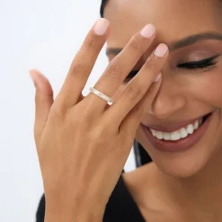 14K Baguette Diamond Wedding Ring