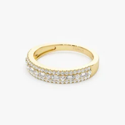14K Baguette Diamond Wedding Ring