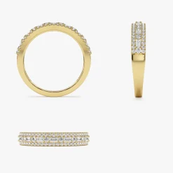 14K Baguette Diamond Wedding Ring
