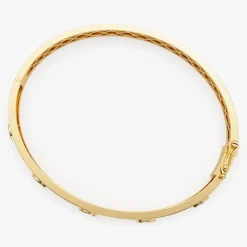 14k Bezel Setting Marquise Shaped Diamond Bangle