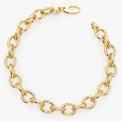 14k Bold Oval Link Bracelet