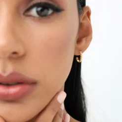 14k Braided 3MM Twist Earrings
