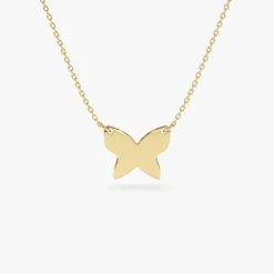 14k Butterfly Necklace