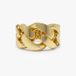14k Chunky Cuban Curb Chain Link Ring