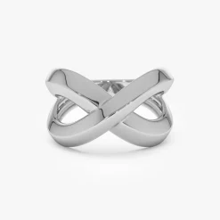 14K Chunky Gold Criss Cross Statement Ring
