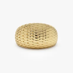 14K Chunky Snake Skin Texture Ring