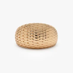 14K Chunky Snake Skin Texture Ring