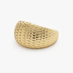 14K Chunky Snake Skin Texture Ring