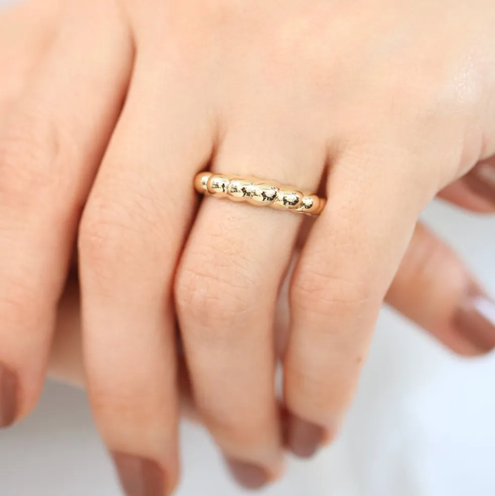 14k Chunky Twisted Dome Ring