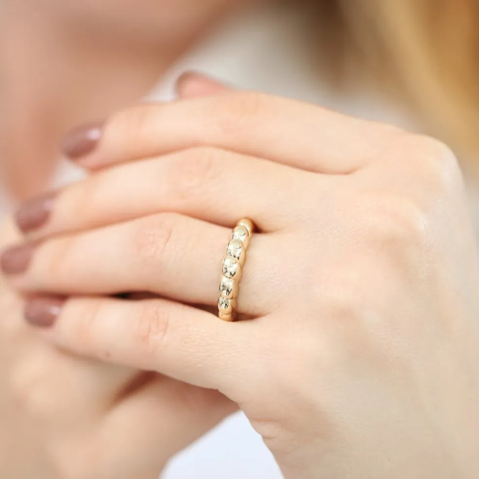 14k Chunky Twisted Dome Ring