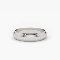 14k Classic Dome 4MM Unisex Wedding Ring