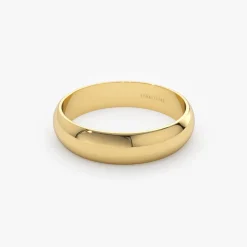 14k Classic Dome 4MM Unisex Wedding Ring