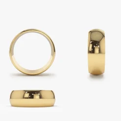 14k Classic 6MM Dome Wedding Ring