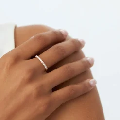 14k 0.30ctw 11 Stone Basket Setting Diamond Wedding Ring