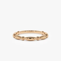 14K Cute Bead Stacking Band