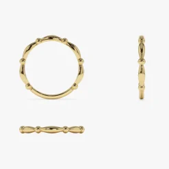 14K Cute Bead Stacking Band