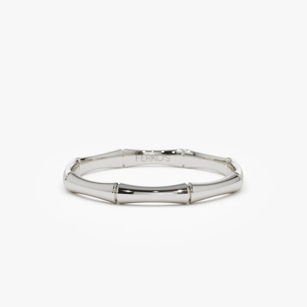 14k Dainty Minimal Bamboo Gold Ring