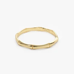 14k Dainty Minimal Bamboo Gold Ring