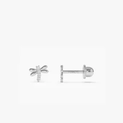 14k Diamond Bee Helix Piercing