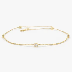 14k Diamond by The Yard Solitaire Bracelet