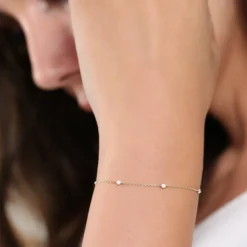 14k Diamond by The Yard Solitaire Bracelet