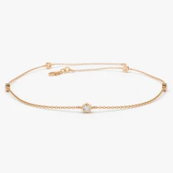 14k Diamond by The Yard Solitaire Bracelet