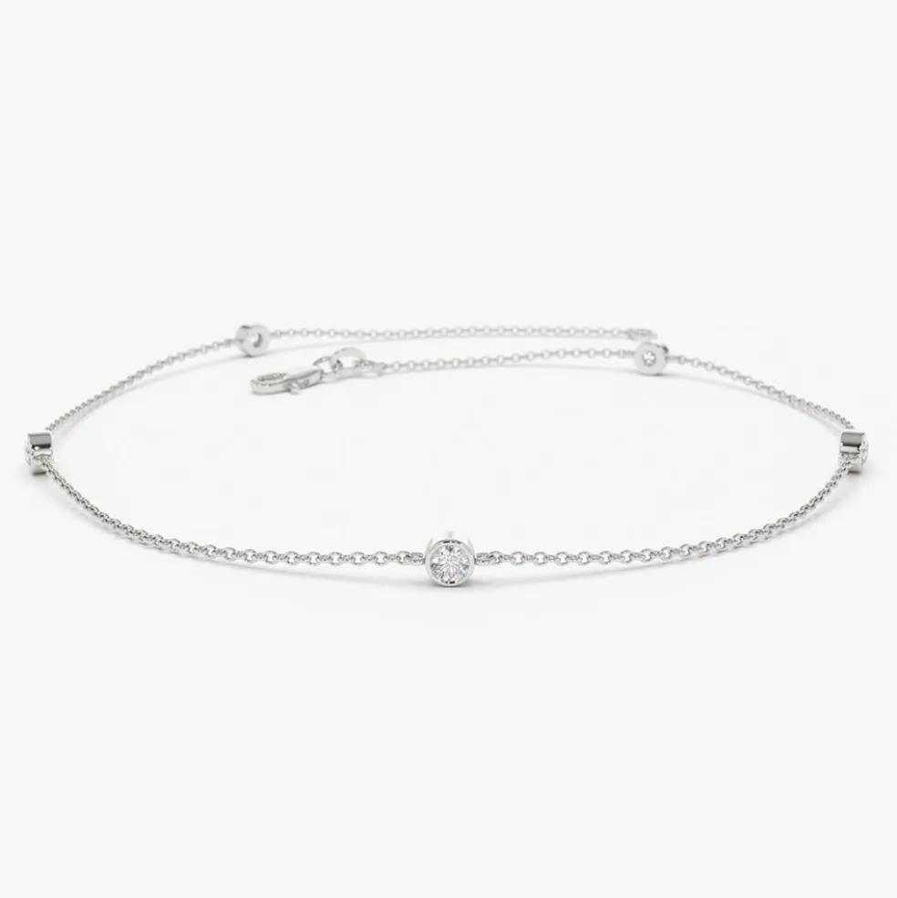 14k Diamond by The Yard Solitaire Bracelet